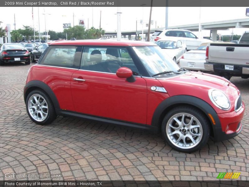 Chili Red / Black/Rooster Red 2009 Mini Cooper S Hardtop