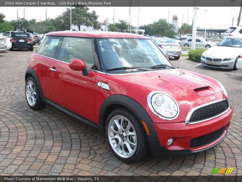 Chili Red / Black/Rooster Red 2009 Mini Cooper S Hardtop
