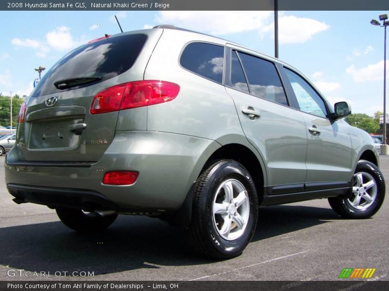 Natural Khaki Green / Beige 2008 Hyundai Santa Fe GLS