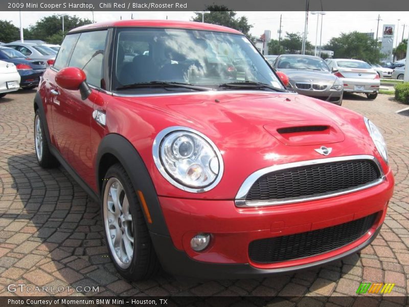 Chili Red / Black/Rooster Red 2009 Mini Cooper S Hardtop
