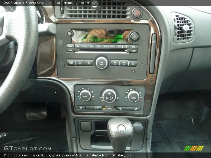Jet Black Metallic / Black/Gray 2007 Saab 9-5 Aero Sedan