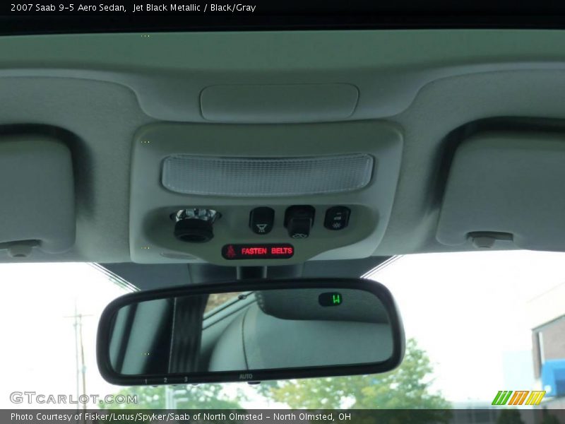 Jet Black Metallic / Black/Gray 2007 Saab 9-5 Aero Sedan