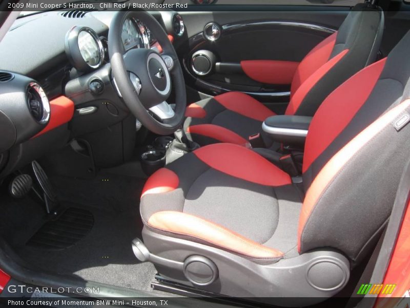 Chili Red / Black/Rooster Red 2009 Mini Cooper S Hardtop