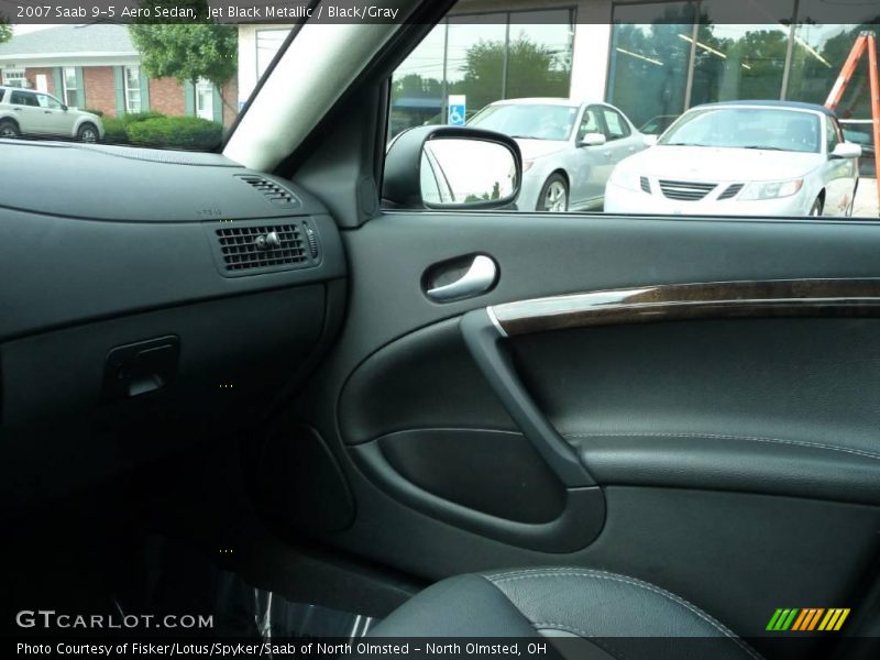 Jet Black Metallic / Black/Gray 2007 Saab 9-5 Aero Sedan