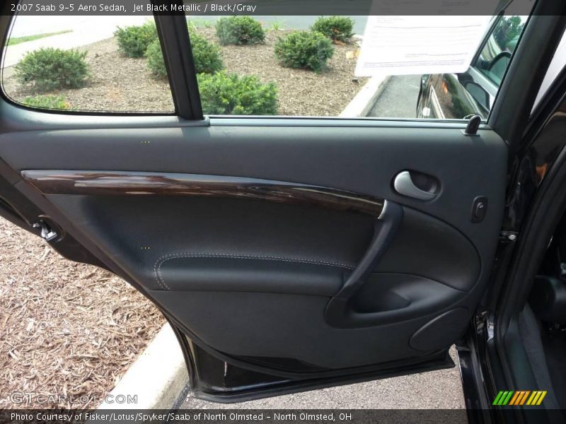 Jet Black Metallic / Black/Gray 2007 Saab 9-5 Aero Sedan