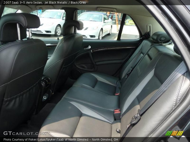 Jet Black Metallic / Black/Gray 2007 Saab 9-5 Aero Sedan