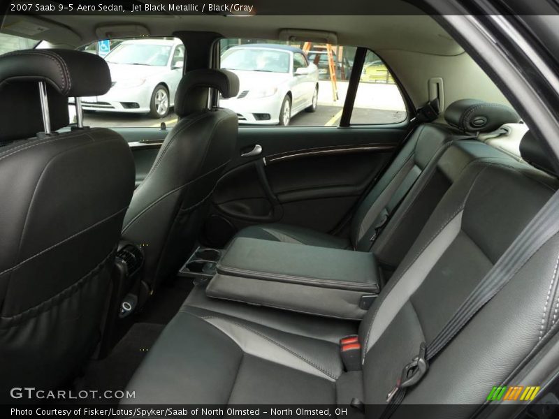 Jet Black Metallic / Black/Gray 2007 Saab 9-5 Aero Sedan