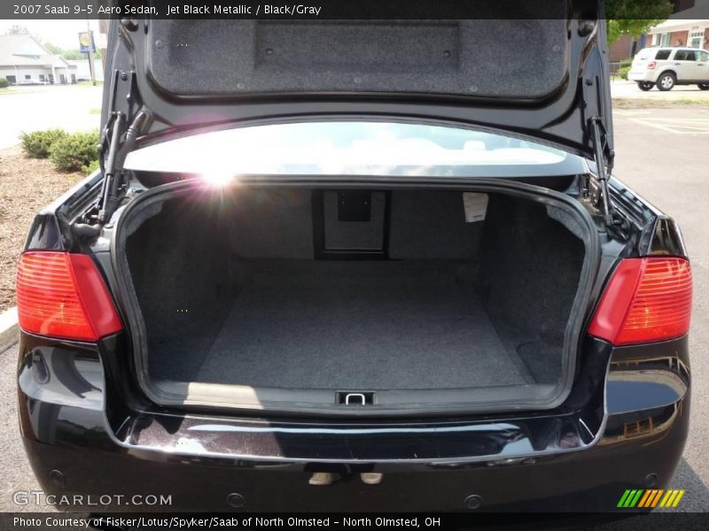 Jet Black Metallic / Black/Gray 2007 Saab 9-5 Aero Sedan