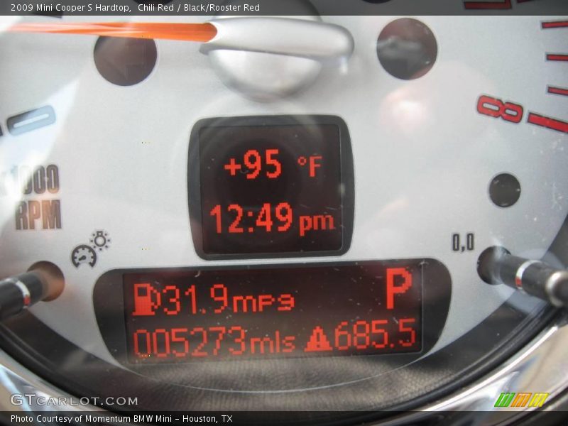 Chili Red / Black/Rooster Red 2009 Mini Cooper S Hardtop