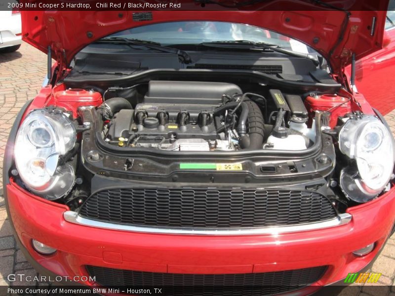 Chili Red / Black/Rooster Red 2009 Mini Cooper S Hardtop