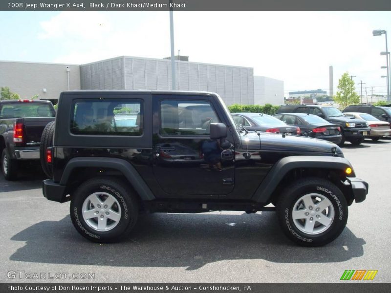 Black / Dark Khaki/Medium Khaki 2008 Jeep Wrangler X 4x4