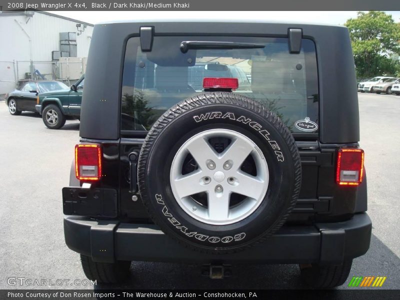 Black / Dark Khaki/Medium Khaki 2008 Jeep Wrangler X 4x4