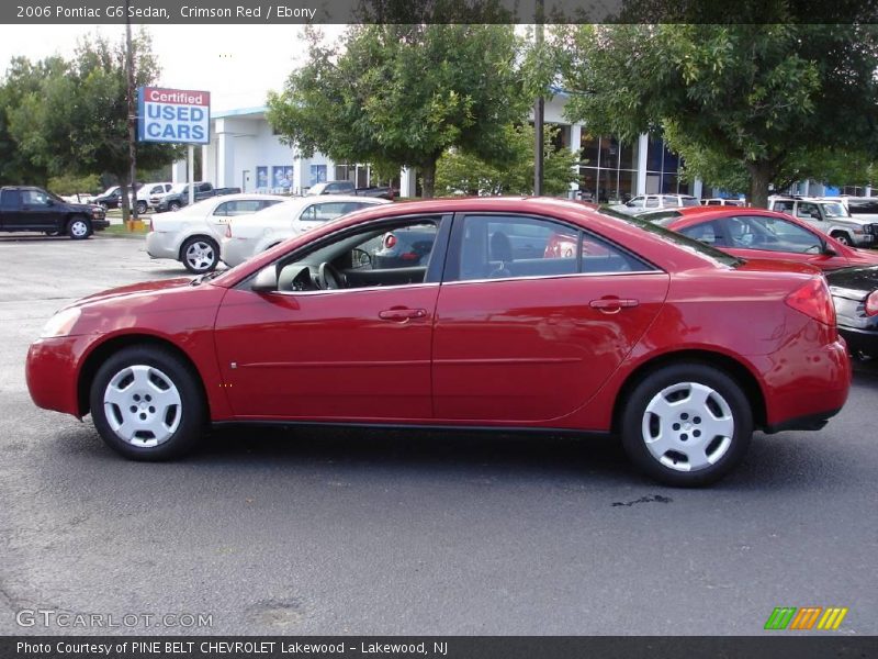 Crimson Red / Ebony 2006 Pontiac G6 Sedan