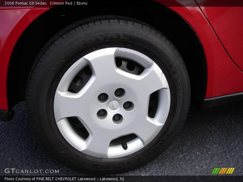 Crimson Red / Ebony 2006 Pontiac G6 Sedan