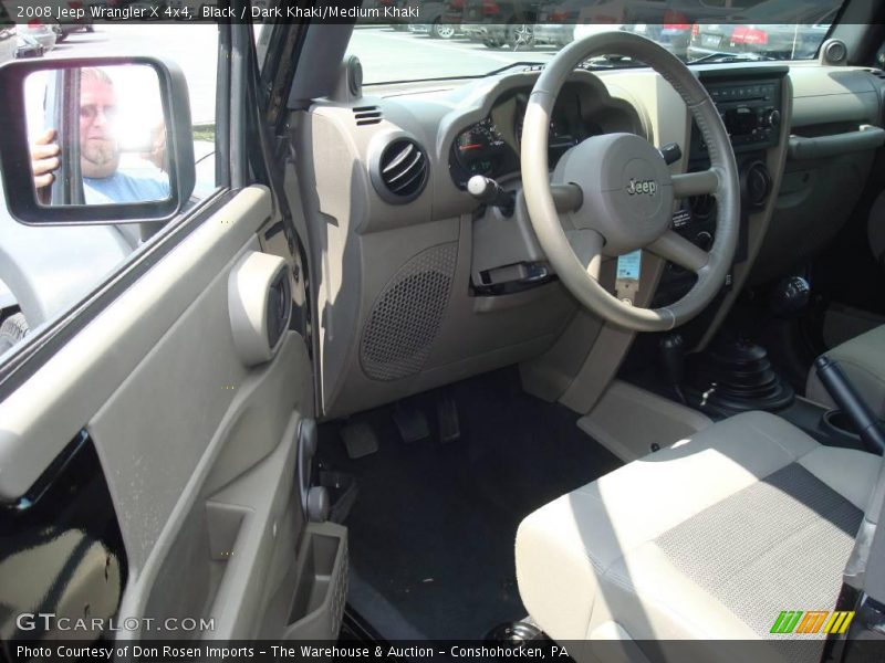 Black / Dark Khaki/Medium Khaki 2008 Jeep Wrangler X 4x4