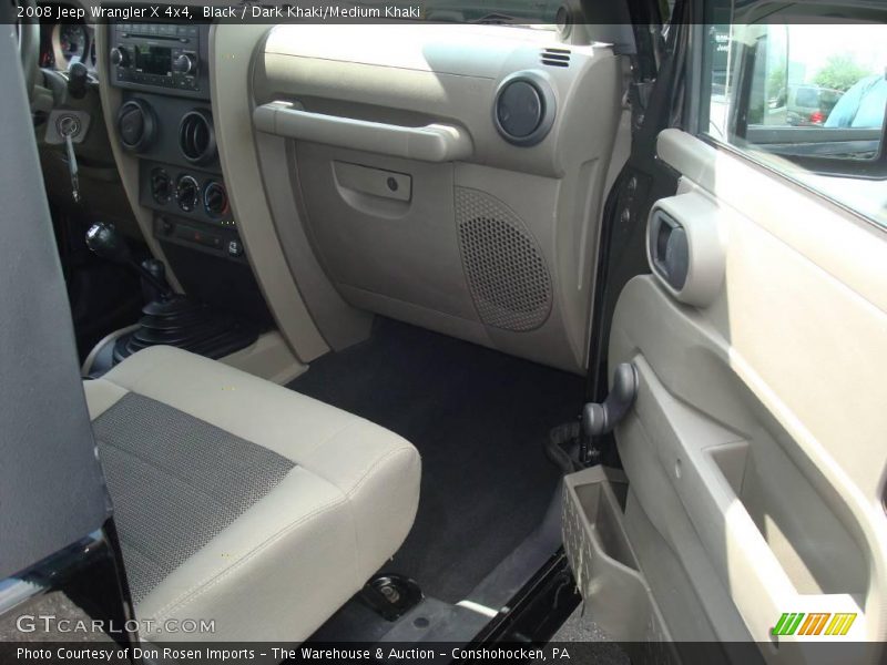 Black / Dark Khaki/Medium Khaki 2008 Jeep Wrangler X 4x4