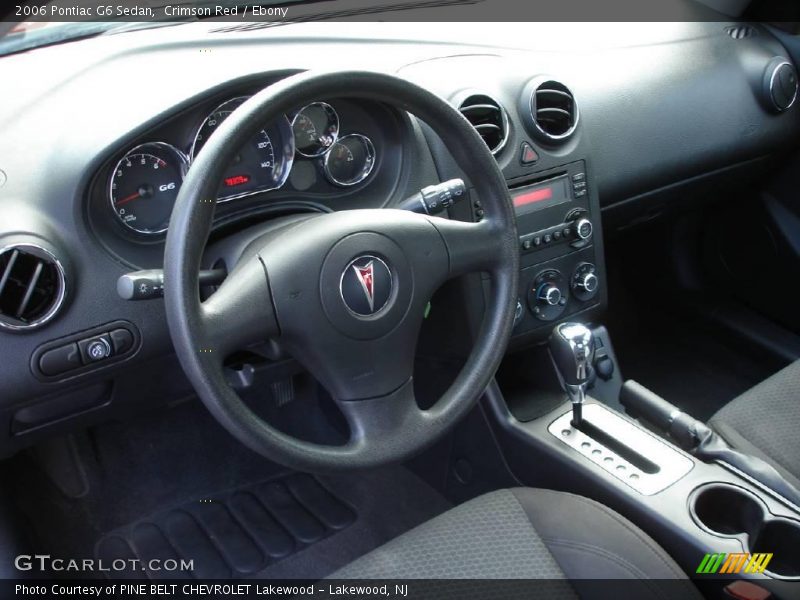 Crimson Red / Ebony 2006 Pontiac G6 Sedan