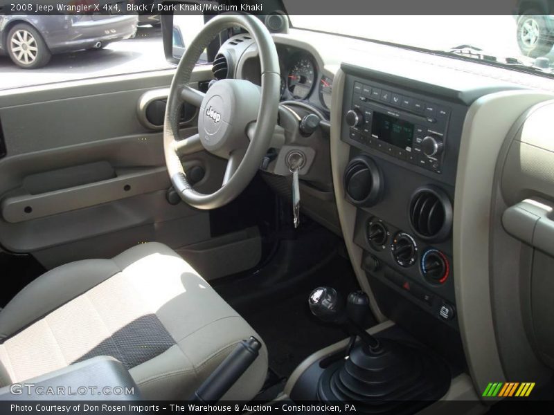 Black / Dark Khaki/Medium Khaki 2008 Jeep Wrangler X 4x4