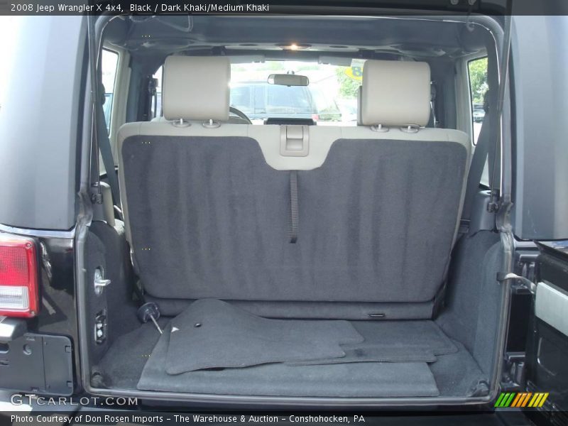 Black / Dark Khaki/Medium Khaki 2008 Jeep Wrangler X 4x4