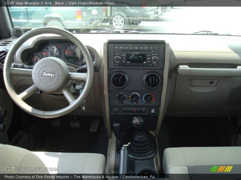 Black / Dark Khaki/Medium Khaki 2008 Jeep Wrangler X 4x4