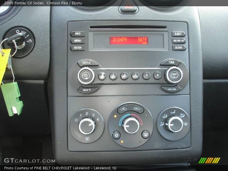Crimson Red / Ebony 2006 Pontiac G6 Sedan