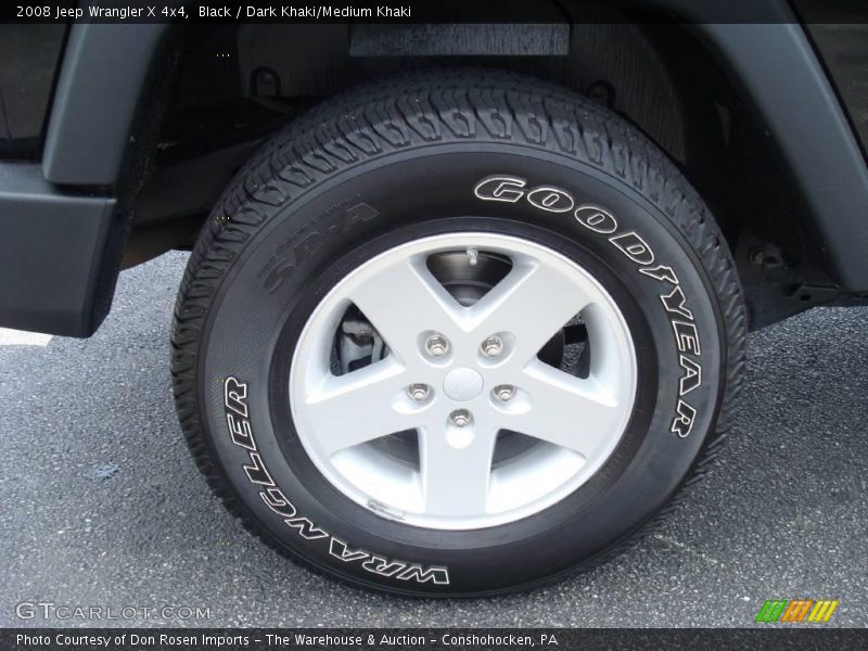 Black / Dark Khaki/Medium Khaki 2008 Jeep Wrangler X 4x4