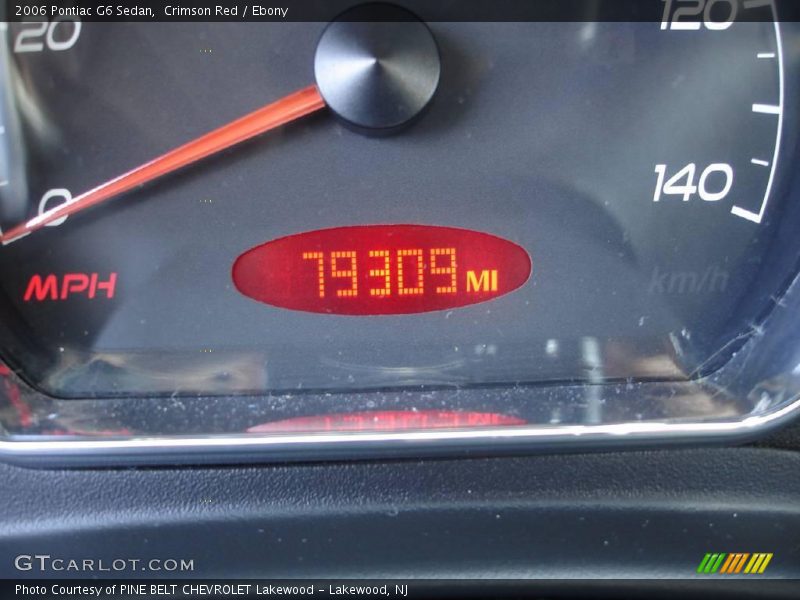 Crimson Red / Ebony 2006 Pontiac G6 Sedan