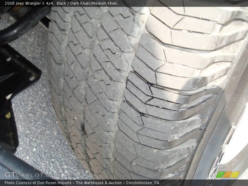 Black / Dark Khaki/Medium Khaki 2008 Jeep Wrangler X 4x4