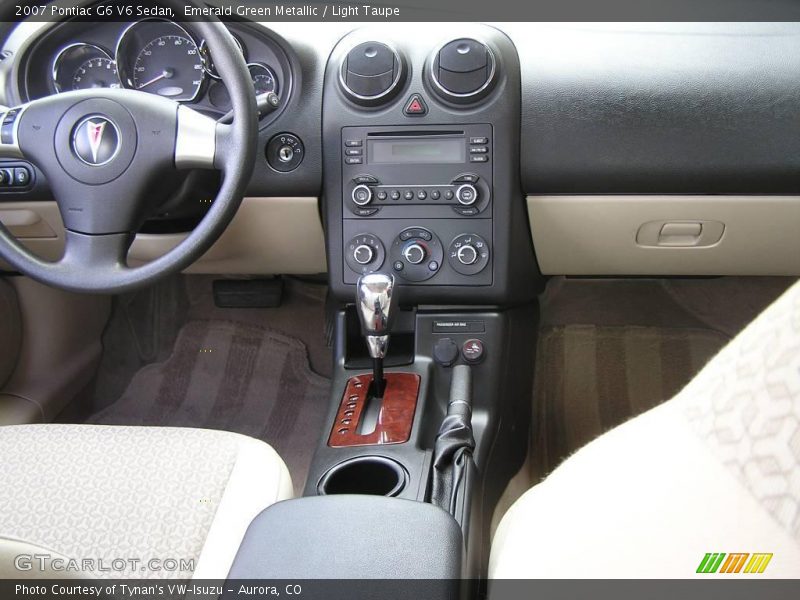 Emerald Green Metallic / Light Taupe 2007 Pontiac G6 V6 Sedan