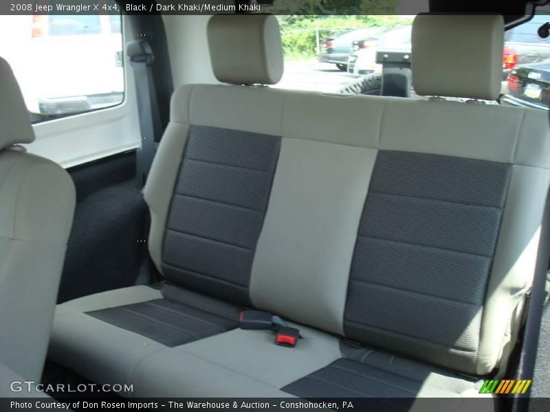 Black / Dark Khaki/Medium Khaki 2008 Jeep Wrangler X 4x4