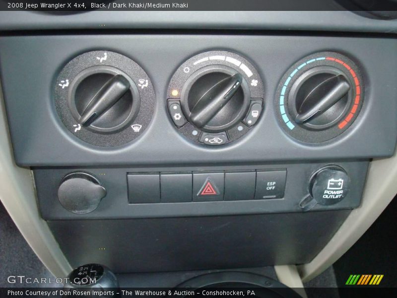Black / Dark Khaki/Medium Khaki 2008 Jeep Wrangler X 4x4