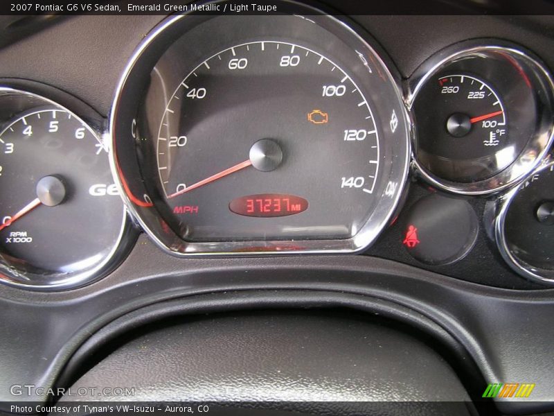 Emerald Green Metallic / Light Taupe 2007 Pontiac G6 V6 Sedan