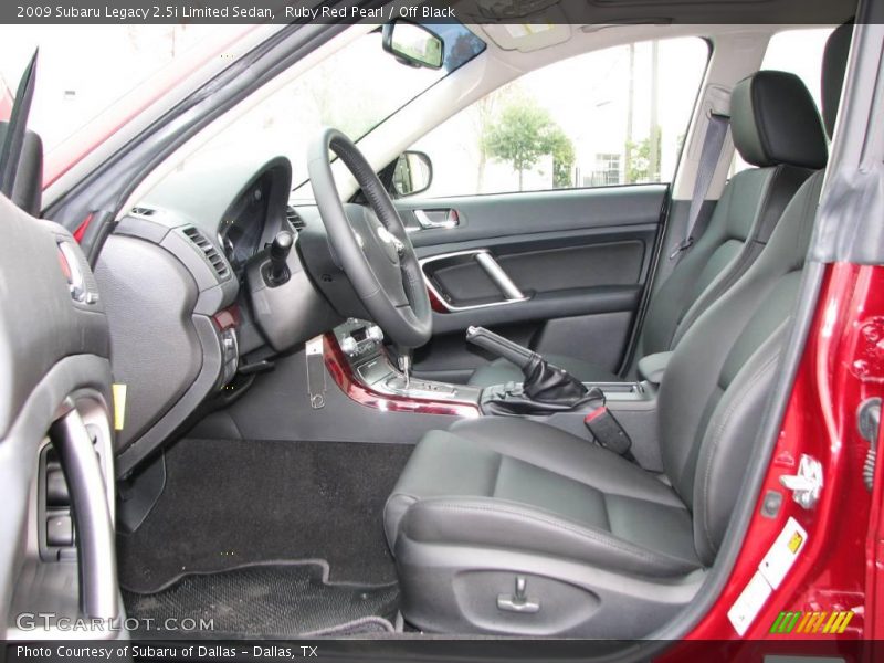 Ruby Red Pearl / Off Black 2009 Subaru Legacy 2.5i Limited Sedan