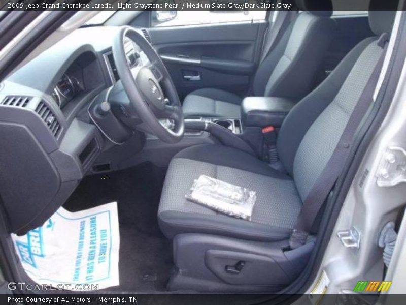 Light Graystone Pearl / Medium Slate Gray/Dark Slate Gray 2009 Jeep Grand Cherokee Laredo