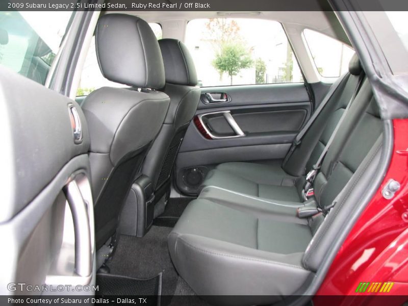 Ruby Red Pearl / Off Black 2009 Subaru Legacy 2.5i Limited Sedan
