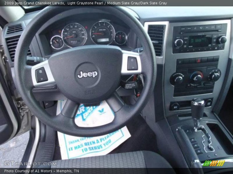 Light Graystone Pearl / Medium Slate Gray/Dark Slate Gray 2009 Jeep Grand Cherokee Laredo