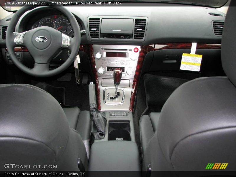 Ruby Red Pearl / Off Black 2009 Subaru Legacy 2.5i Limited Sedan
