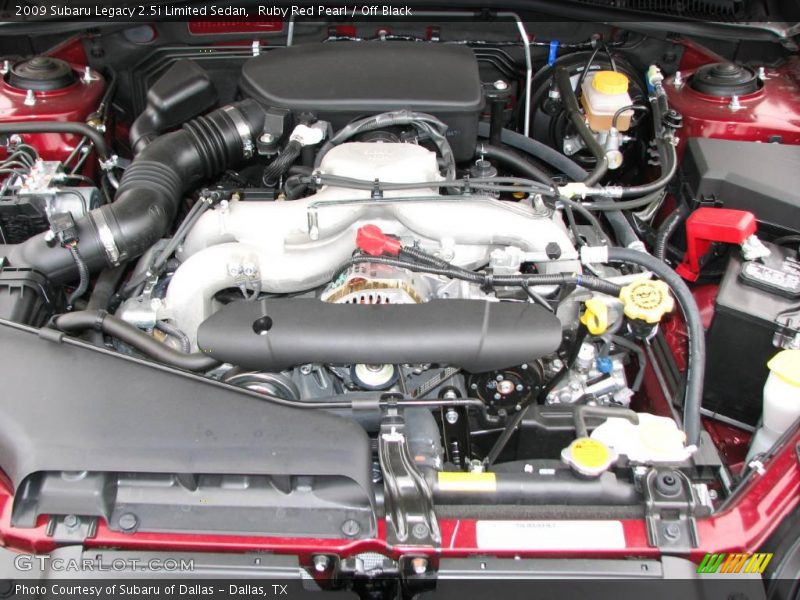 Ruby Red Pearl / Off Black 2009 Subaru Legacy 2.5i Limited Sedan