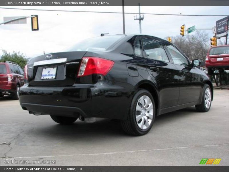 Obsidian Black Pearl / Ivory 2009 Subaru Impreza 2.5i Sedan