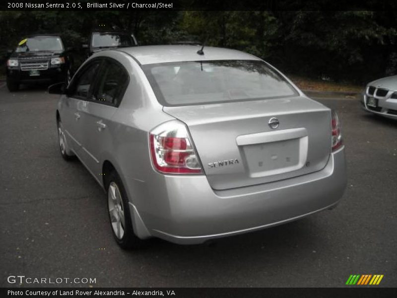 Brilliant Silver / Charcoal/Steel 2008 Nissan Sentra 2.0 S