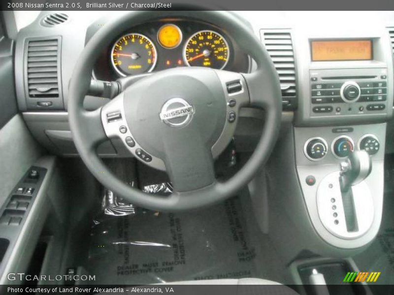 Brilliant Silver / Charcoal/Steel 2008 Nissan Sentra 2.0 S