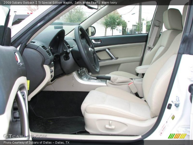 Satin White Pearl / Warm Ivory 2009 Subaru Outback 2.5i Special Edition Wagon