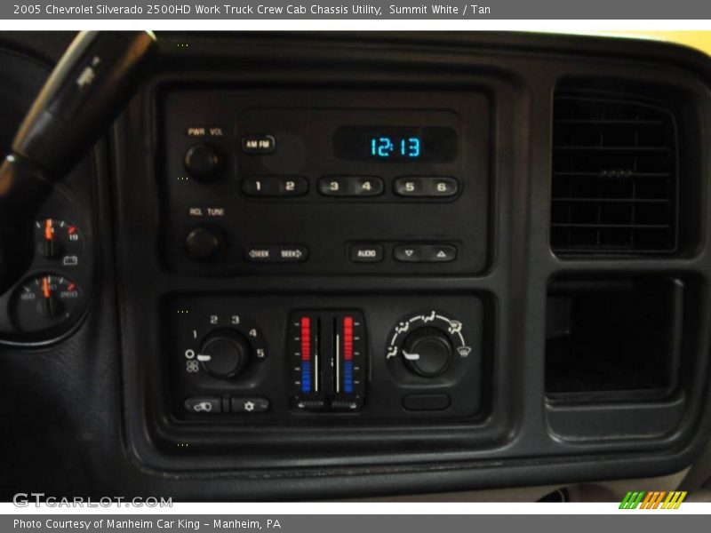 Summit White / Tan 2005 Chevrolet Silverado 2500HD Work Truck Crew Cab Chassis Utility
