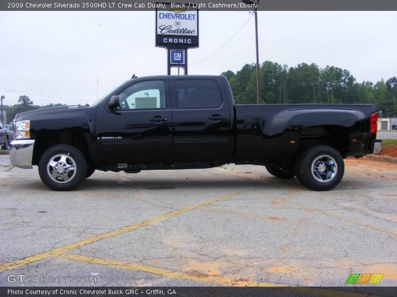Black / Light Cashmere/Ebony 2009 Chevrolet Silverado 3500HD LT Crew Cab Dually