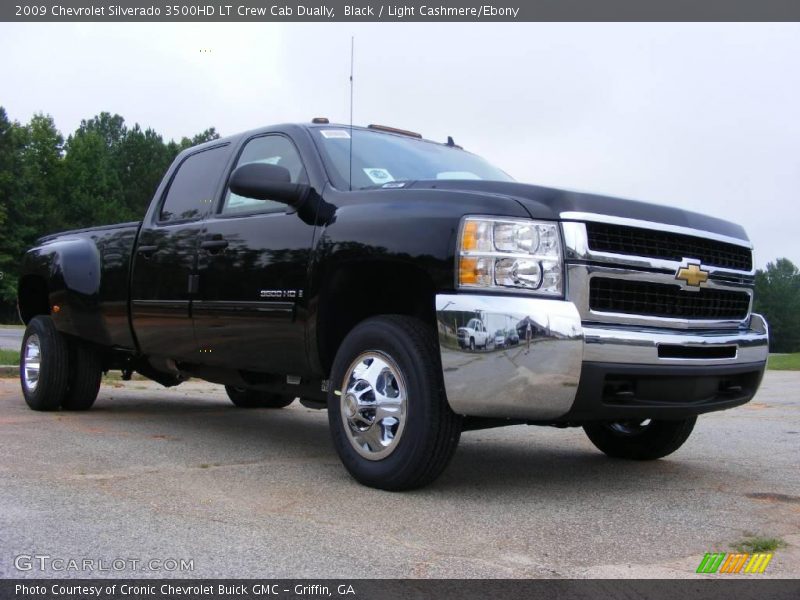 Black / Light Cashmere/Ebony 2009 Chevrolet Silverado 3500HD LT Crew Cab Dually