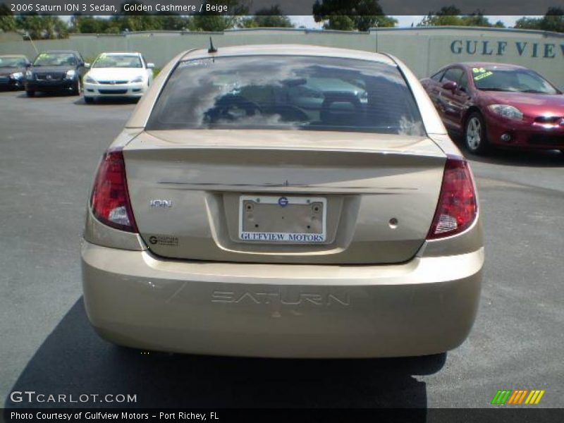 Golden Cashmere / Beige 2006 Saturn ION 3 Sedan