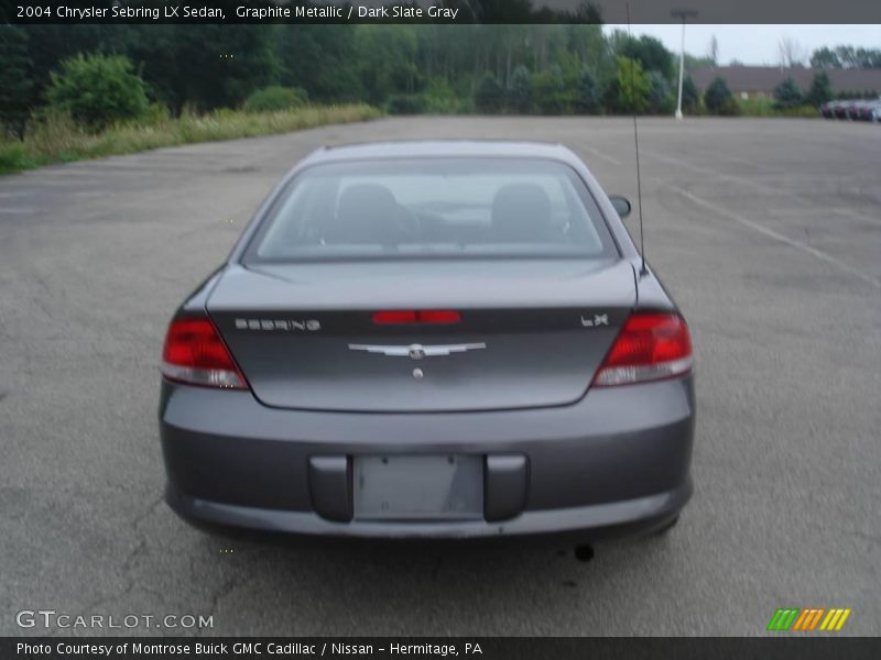 Graphite Metallic / Dark Slate Gray 2004 Chrysler Sebring LX Sedan