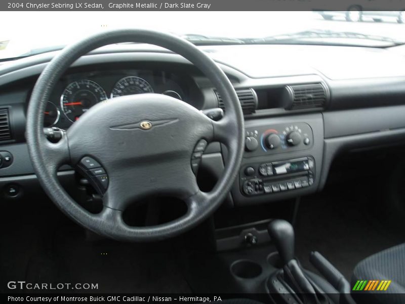 Graphite Metallic / Dark Slate Gray 2004 Chrysler Sebring LX Sedan