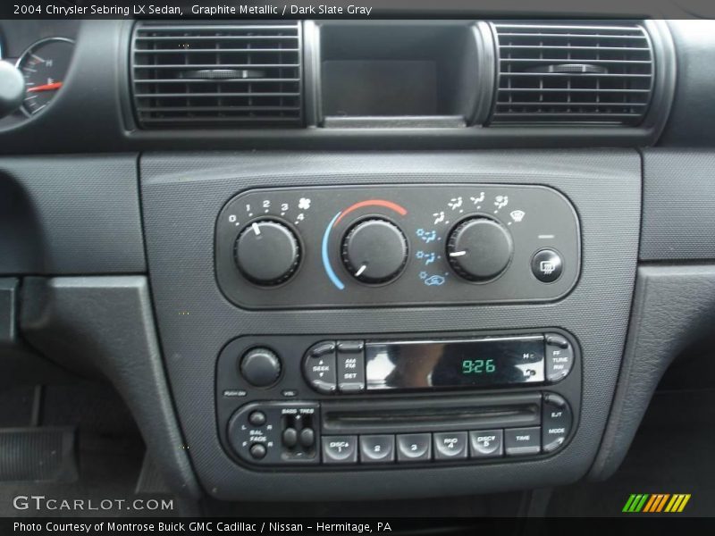 Graphite Metallic / Dark Slate Gray 2004 Chrysler Sebring LX Sedan