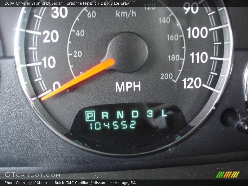Graphite Metallic / Dark Slate Gray 2004 Chrysler Sebring LX Sedan
